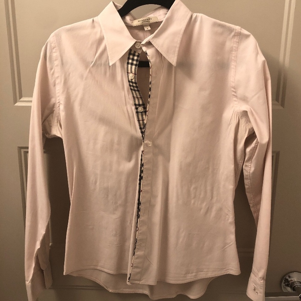 Burberry Check Button Down